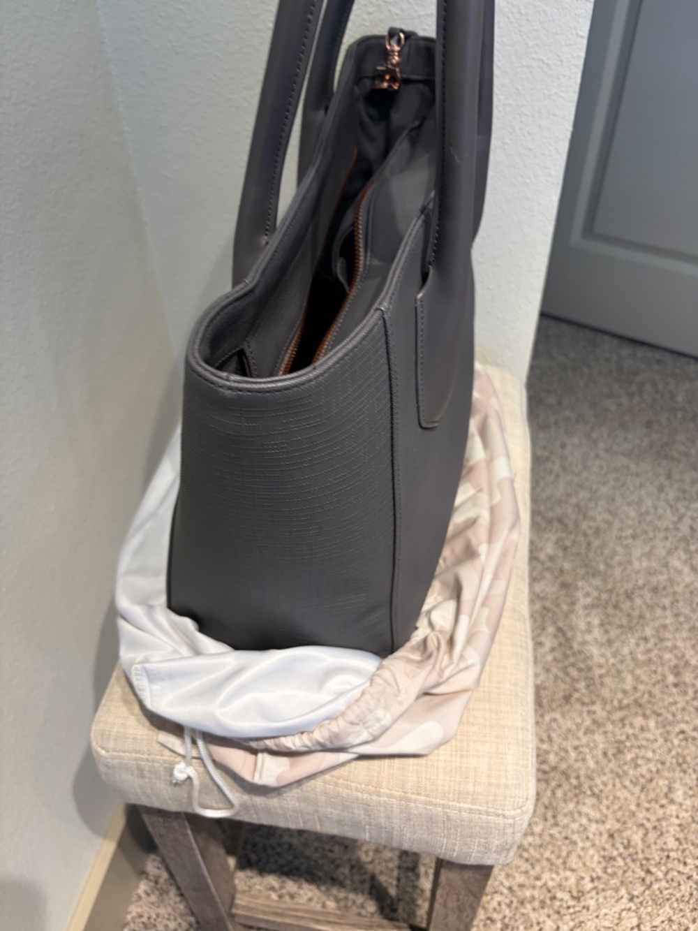 Dagne Dover Signature Legand Coated Canvas Tote - Picture 9 of 9